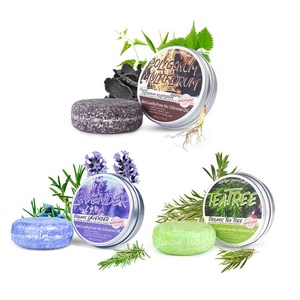 Jabón Artesanal Orgánico en Barra de 60g, con Jengibre, Menta, Árbol de Té y Lavanda, Jabón Champú Hecho a Mano, Venta al Por Mayor - Product Image 2
