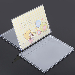 SUNSHING A5 Size Desk Acrylic Plastic Calendar <b>Stand</b> Landscape Tag Label Brochure Holder Monthly <b>CD</b> Jewel Case Desk Calendar - Product Image 4