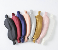 Offre Spéciale meilleure vente véritable taie d'oreiller en soie ensemble de masques pour les yeux personnalisé doux 100% masque pour les yeux en soie de mûrier