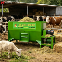 Mélangeur TMR intégré haute efficacité pour broyage et mélange, configuration personnalisable pour bovins laitiers, ovins et grandes pâturages