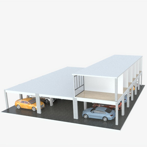 Dễ dàng xây dựng prefab Kết Cấu Thép mạ kẽm kim loại carport cho <span class=keywords><strong>b</strong></span>ãi đậu xe & nông nghiệp tò<span class=keywords><strong>a</strong></span> nhà có thể tháo rời nhà để xe - Product Image 3