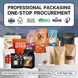 Sachet d'emballage refermable à fermeture éclair coulissante avec soufflet latéral pour aliments et friandises pour chats et chiens - Product Image 5