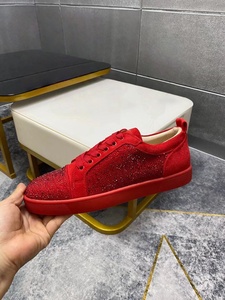 Chaussures de créateur de haute qualité avec empeigne rouge, amortissantes, légères, anti-odeurs, semelle plate luxueuse - Product Image 4