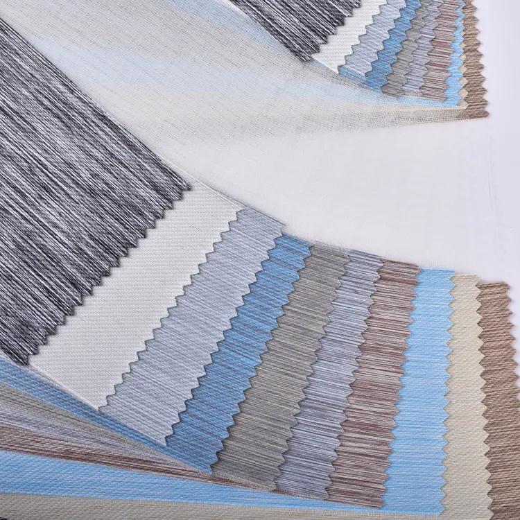 Sản xuất 100% Polyester màn rắn ngang ngày đêm cửa sổ Zebra mù vải