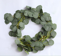 Guirlande de saule artificielle d'eucalyptus, 1 m, plantes vertes suspendues pour décorations de mariage, décor d'intérieur et d'extérieur, arc de fond, décoration murale de maison