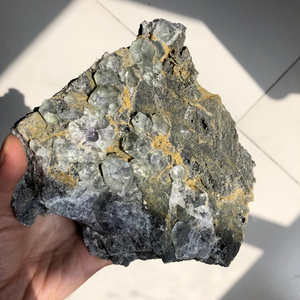 Raw Crystal Cluster Mineral Purple Fluorite Cluster Specimen for Home Decoration - Product Image 2