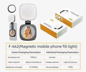 2025 Portable LED miroir de poche haute puissance extérieur maquillage Studio éclairage photographique tendance Tofu remplissage lumière métal matériel - Product Image 6