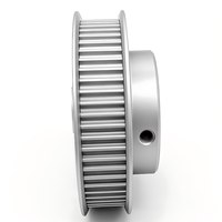 Poulie de distribution synchrone en alliage d'aluminium sur mesure OEM, de 10 à 100 dents, avec alésage central personnalisé de 5 mm à 200 mm et bride à gorge