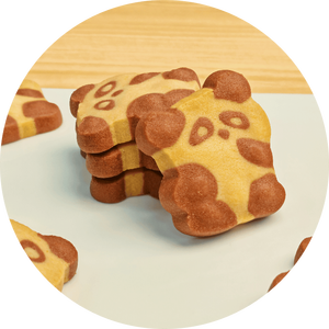 Galletas de Crema de Huevo Dulce en Forma de Panda, Bicolor, en Bolsa, para Lonchera Infantil, Recuerdo de Fiesta, Refrigerios Casuales - Product Image 1