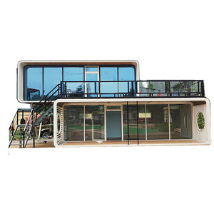 Edificio de lujo alemán Prefab Home Space Capsule House Patio trasero Oficina Pods Apple Cabin House 20ft 30ft 40ft Tamaño - Product Image 3
