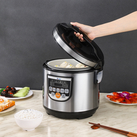 Cuisinière à riz électrique intelligente à prix d'usine en gros - Cuiseur à pression multifonction en acier inoxydable de haute qualité avec tasse à mesurer