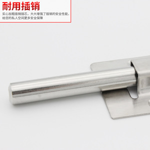 Flat Ring Stainless Steel <b>Door</b> Bolt F Type Pin <b>Lock</b> For Cabinet Window Security Anti Theft <b>Hardware</b> - Product Image 5