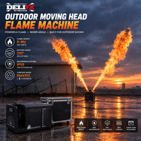 Machine à Jet de Flamme Rotative Extérieure Étanche 210° DMX512, Projecteur de Scène à Flamme, Hauteur de Flamme 6-8m, Puissance 1800W pour Stades et Concerts