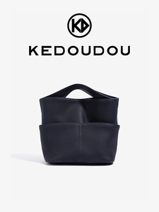 Mini sac fourre-tout de luxe en cuir véritable pour femmes, sac à main en cuir de vache souple, petit sac à bandoulière multi-poches, sac de transport quotidien - Product Image 4