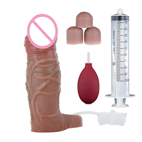 Manchon pénien réaliste SXXY en silicone liquide de 7 pouces pour retarder l'éjaculation et augmenter la circonférence, pour le plaisir des couples