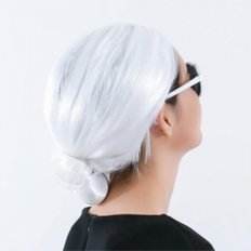 Fun White Hair Grandma Wig <b>Stage</b> <b>Prop</b> for Parties and Performances - Product Image 1