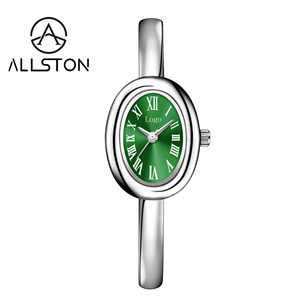 Montre pour femme élégante et tendance, étanche, avec cadran ovale de petite taille, chiffres romains, boîtier en alliage doré, faible MOQ - Product Image 6