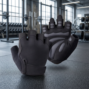 <b>Half</b> Finger Gym Fitness Gloves Polyester Breathable Non <b>Slip</b> Training Wrist Support Unisex - Product Image 3