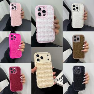 Cover posteriore in peluche stile INS per <span class=keywords><strong>iPhone</strong></span> 17 Pro Max, morbida e carina, accessori per cellulari, custodia per <span class=keywords><strong>iPhone</strong></span> 11 12 13 <span class=keywords><strong>14</strong></span> 15 - Product Image 2