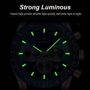 Drioshipping Montres à quartz de luxe pour hommes, d'affaires, étanches, en acier inoxydable, avec cadran de 48mm, mouvement mécanique en boîte - Product Image 4
