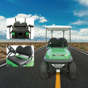NOKINS-Kit de cubierta de asiento de vinilo, accesorio para carrito de Golf, negro, sin logotipo - Product Image 1