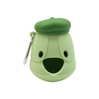 Distributeur de sacs à excréments en silicone personnalisé pour chiens et chats, boîte de rangement extérieure en forme de crotte, outils de gestion des déchets pour animaux de compagnie au design original
