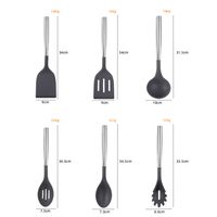 Manjia Ustensiles de cuisine Ensemble d'ustensiles de cuisine en silicone antiadhésif Outils de cuisine Gadgets pour ustensiles de cuisine antiadhésifs