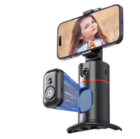 P02 otomatik yüz izleme Tripod uzaktan 360 rotasyon izleme telefon tutucu akıllı telefon hareketli Tripod ile çekim Video için