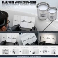 Peinture automobile To*ota 089 Platinum White Pearl 2K en deux étapes pour la réparation des panneaux de véhicule et les retouches professionnelles