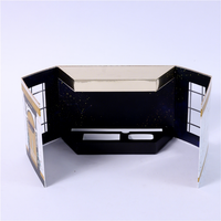 Boîte cadeau polygonale magnétique à double porte pour papier de maison