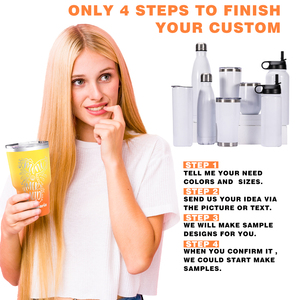 Bouteilles et gobelets personnalisés à faible MOQ, 500 ml, en acier inoxydable, gobelet isotherme, bouteille d'eau - Product Image 6