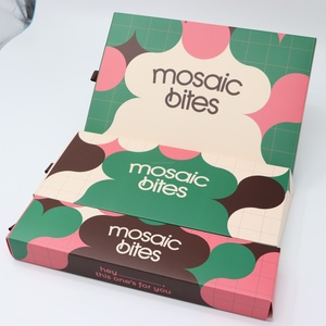 Caja Cuadrada Biodegradable de Diseño Personalizado, Caja de Cartón Plegable para Empacar Galletas, Dulces y Macarons - Product Image 2