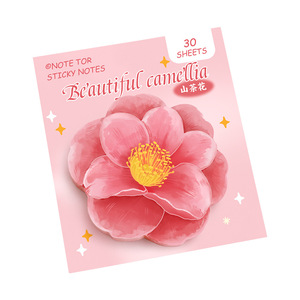 Ins Cute Irregular Flower <b>Sticky</b> <b>Notes</b> Aesthetic Cherry Blossom Self-Adhesive Notepad, Cartoon High-value Memo Labels - Product Image 4