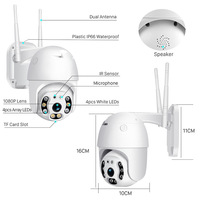 1080P açık WIFI monitör 360 derece top makinesi güvenlik kamerası kablosuz gözetim kamera Mini Wifi kamera