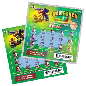 Manufacturer Custom <b>Scratch</b> Off Lottery Card Lotto Lottery Tickets Digital Printing for <b>Scratch</b> and Win Cards - Product Image 4