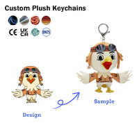 Porte-clés en peluche douce de haute qualité, couleur personnalisée, certifié CE, porte-clés en peluche personnalisé