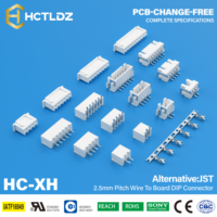 Connecteur SMD à pas de 2,5 mm haute performance JST HC-XH2.5mm, fabricant chinois, en cuivre pour l'automobile XHP-02