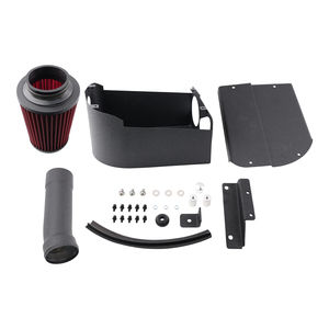 Kit d'admission d'air froid haute performance compatible avec Mercedes W205 Classe C C180 C200 C300 & W213 Classe E E200 E300 2015-2018 AIM089-BK-RD - Product Image 5
