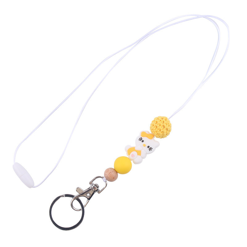 Superior Quality Phone Small Wire Rope Short Rubber Lanyard Silicone Rubber Lanyard