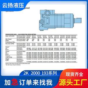 Motor Hidráulico Cicloidal de Dos Velocidades Serie 193 de Eaton, Motor Orbital/de Engranajes/de Pistones Serie 2K - Product Image 3