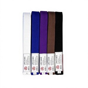 Cinturón de Jiu Jitsu Brasileño con Logotipo Personalizado, Cinturón de Artes Marciales de Algodón para Entrenamiento y Competencia, Blanco, Azul, Morado, Marrón, Negro - Product Image 6