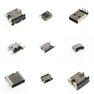 Conector USB micro 5 pin DIP USB conector hembra parte B tipo miniatura USB socket