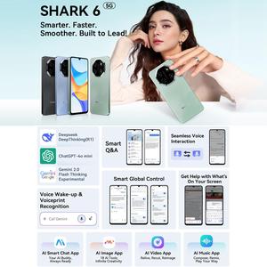 Novedades Blackview SHARK 6 5G Teléfono inteligente 6,88 pulgadas 128GB ROM Portátil Inteligente AI Teléfono móvil <span class=keywords><strong>con</strong></span> <span class=keywords><strong>NFC</strong></span> - Product Image 2