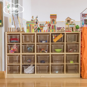 Armoire de rangement moderne en bois écologique à 20 compartiments - Product Image 4