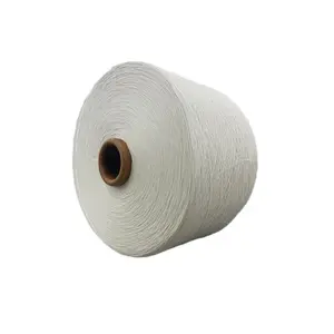 CVC 60/40 yarn the low price for knitting weaving raw white 26/1 dyed colored bleach dyeing