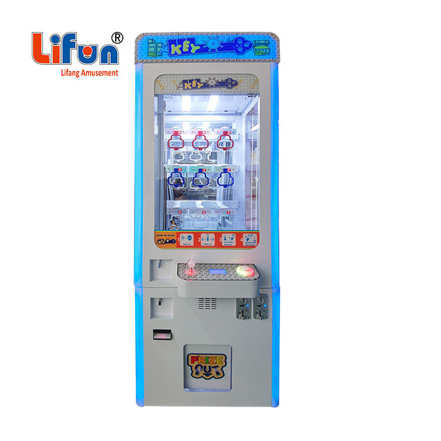 Coin Operated Arcade 9 15 Holes Golden Key Master Vending Game Machine Doll Gift Push Keyhole Prize Game Machine