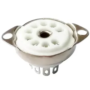 GZC9-C-2 9pin Vacuüm Keramische Buis Socket 12AX7 6P1 EL84