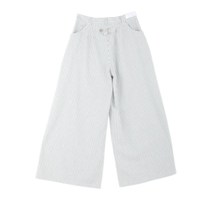 Nuovi <span class=keywords><strong>Pantaloni</strong></span> Casual <span class=keywords><strong>a</strong></span> Vita Alta con Elastico, Stile Retrò <span class=keywords><strong>a</strong></span> <span class=keywords><strong>Righe</strong></span>, Moda Primavera/Estate - Product Image 2