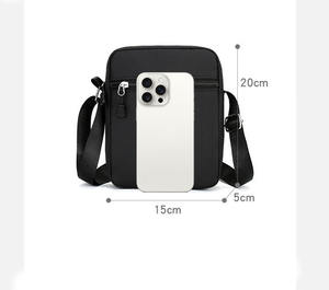 Sac à bandoulière pour téléphone portable en tissu Oxford léger et durable, style décontracté simple pour <span class=keywords><strong>homme</strong></span>, mini, petit, pour usage quotidien - Product Image 2