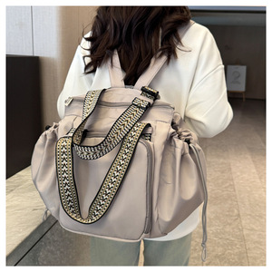 PLAYMAX Custom Women's Multi Functional Water Resistant <b>Large</b> Capacity Nappy Bag Single Shoulder Hand Carry Travel <b>Backpack</b> - Product Image 1